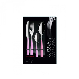 Zestaw sztućców obiadowych Casa Bugatti Glamour Lilac 24 szt. - 2