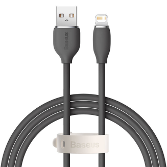 Kabel USB do Lightning Baseus Jelly, 2,4A 1,2m (czarny) - 2