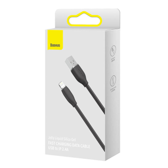 Kabel BASEUS Jelly USB-A-Lightning 1.2m (czarny) - 7