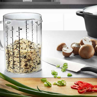 Pojemnik z miarką Gefu METI 1000 ml - 2