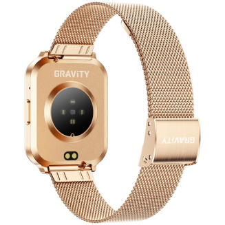 Smartwatch Gravity Różowe Złoto Pasek + Bransoleta GT44-2 - 14