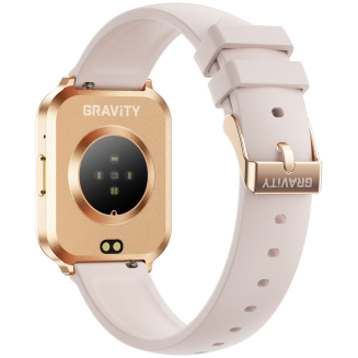 Smartwatch Gravity Różowe Złoto Pasek + Bransoleta GT44-2 - 15