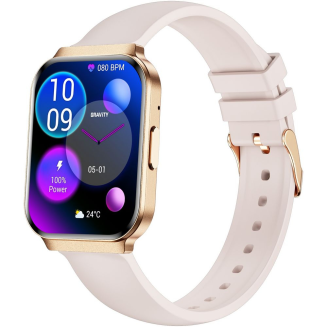 Smartwatch Gravity Różowe Złoto Pasek + Bransoleta GT44-2 - 5