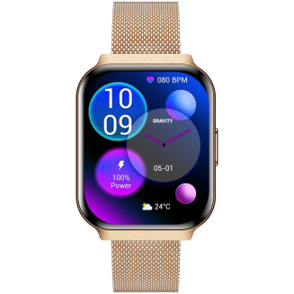 Smartwatch Gravity Różowe Złoto Pasek + Bransoleta GT44-2 - 6