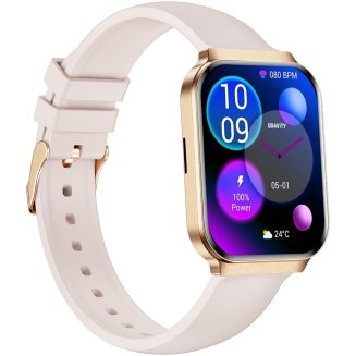 Smartwatch Gravity Różowe Złoto Pasek + Bransoleta GT44-2 - 9