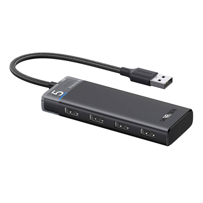 Hub USB UGREEN CM653 4-portowy (szary)