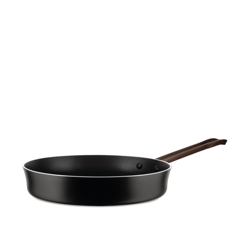 Alessi Edo frying pan, black, 20 cm