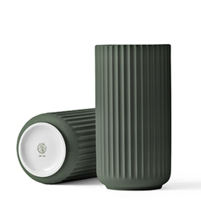  Lyngby vase 12 cm dark green