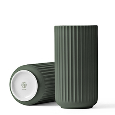  Lyngby vase 12 cm dark green