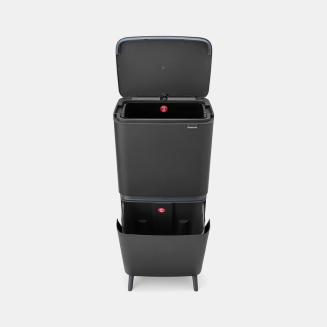 Kosz Brabantia SortUp Recycle Bin Hi 10+10+25l Dark Grey - 2