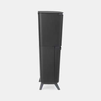 Kosz Brabantia SortUp Recycle Bin Hi 10+10+25l Dark Grey - 3