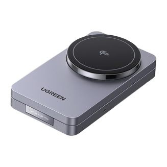 Ładowarka indukcyjna UGREEN W706 15W 2w1 MagSafe (czarna) - 2