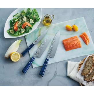 Nóż Santoku Yaxell Blue Breeze 16.5 cm - 4