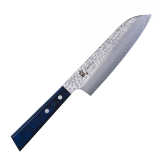 Nóż Santoku Yaxell Blue Breeze 16.5 cm - 3