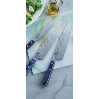 Nóż Santoku Yaxell Blue Breeze 16.5 cm - 5