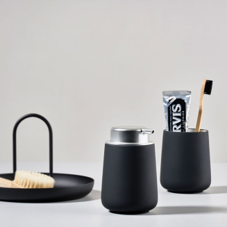  Zone Denmark Nova Black Toothbrush Cup - 3
