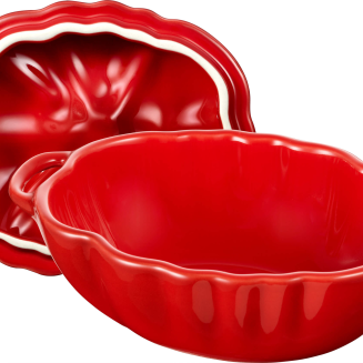 Mini Cocotte ceramiczny owalny pomidor Staub - 500 ml, Czerwony - 2
