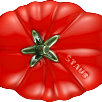 Mini Cocotte ceramiczny owalny pomidor Staub - 500 ml, Czerwony - 5