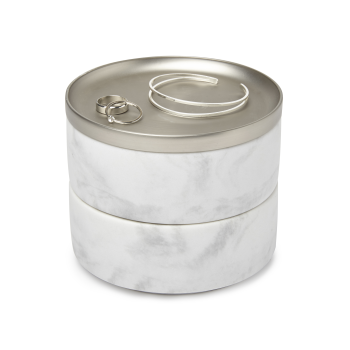 Pojemnik na biżuterię Umbra Tesora White-Nickel