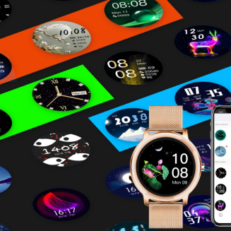 Smartwatch Damski RUBICON RNBE66 Black SMARUB124 - 7