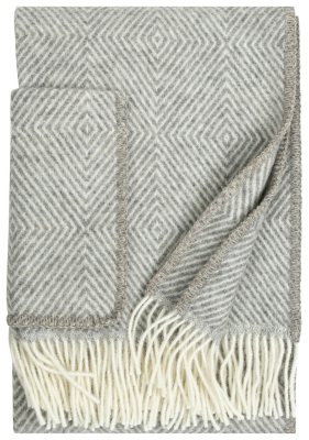  Lapuan Kankurit Maria scarf with pockets grey-white 60x180 cm