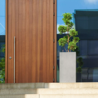 Donica Lechuza Canto Stone 40 kolumna grafitowy czarny - 10