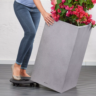  Lechuza Canto Stone flowerpot 40 column, graphite black - 5