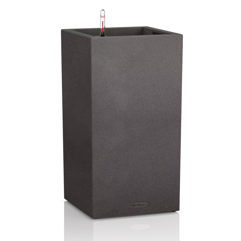  Lechuza Canto Stone flowerpot 40 column, graphite black