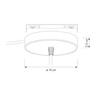Zawieszenie sufitowe Umage Rosette czarne - 2