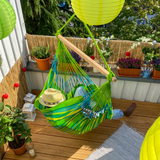  La Siesta Domingo lime comfort hammock chair - 6