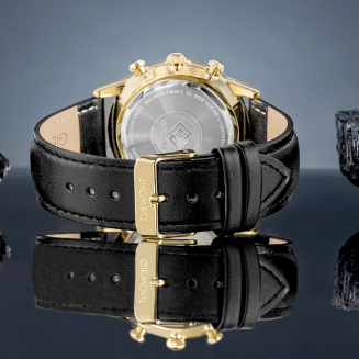 Zegarek Męski Giewont Chronograph Sapphire Czarno Złoty GW5630-A4 - 6