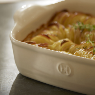 Naczynie żaroodporne Emile Henry Ultime 22x14 cm kremowe - 5