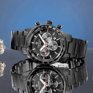 Zegarek Męski Giewont Chronograph Sapphire Czarny GW9140-B2 - 6