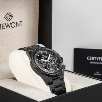 Zegarek Męski Giewont Chronograph Sapphire Czarny GW9140-B2 - 8