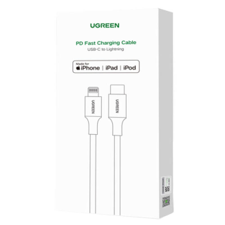 Kabel UGREEN US171 USB-C-Lightning 1.5m (biały) - 3