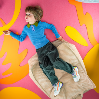 Fotel dziecięcy Wigiwama Beanbag Chair Brown Sugar - 12