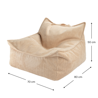 Fotel dziecięcy Wigiwama Beanbag Chair Brown Sugar - 8