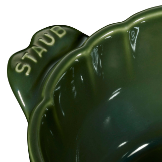  Mini Cocotte ceramic round artichoke Staub - Green, 470 ml - 6