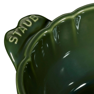 Mini Cocotte ceramiczny okrągły karczoch Staub - Zielony, 470 ml - 6