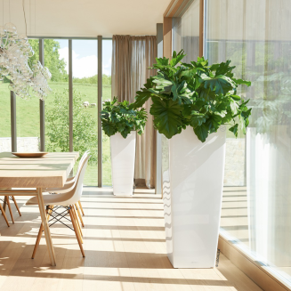  Lechuza Cubico Alto Premium 40 flowerpot, white gloss - 7