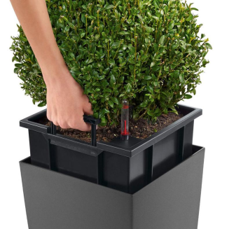 Donica Lechuza Cubico Alto Premium 40 biały połysk - 3