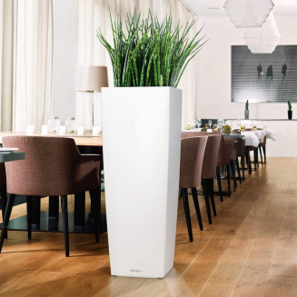  Lechuza Cubico Alto Premium 40 flowerpot, white gloss - 6