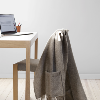 Szal z kieszeniami Lapuan Kankurit UNI melange beige 60x170 cm - 3