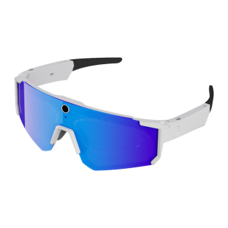 Sportowe okulary Colmi V06 AI Białe (z niebieskimi szkłami) - 2