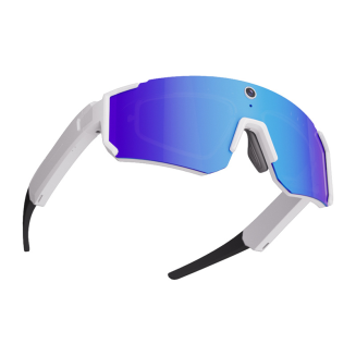 Sportowe okulary Colmi V06 AI Białe (z niebieskimi szkłami) - 4