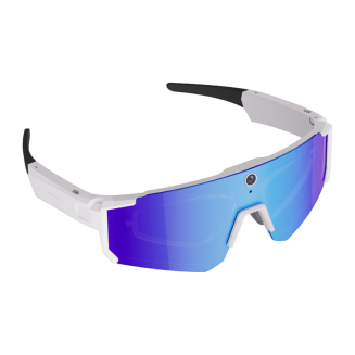 Sportowe okulary Colmi V06 AI Białe (z niebieskimi szkłami) - 5