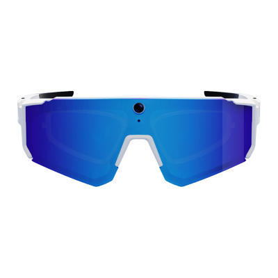 Sportowe okulary Colmi V06 AI Białe (z niebieskimi szkłami)