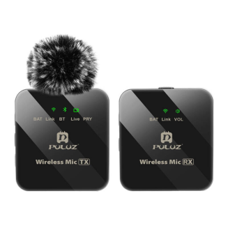  PULUZ 1 TX + 1 RX Wireless Lavalier Microphone - 2