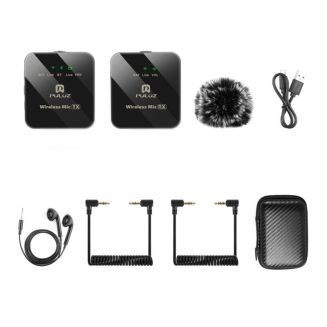  PULUZ 1 TX + 1 RX Wireless Lavalier Microphone - 3