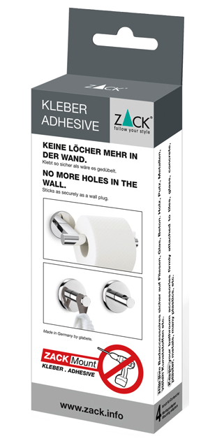 Zack Mount 4 bathroom accessory mounting adhesive